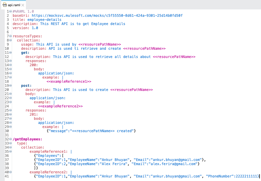 resourceTypes Example